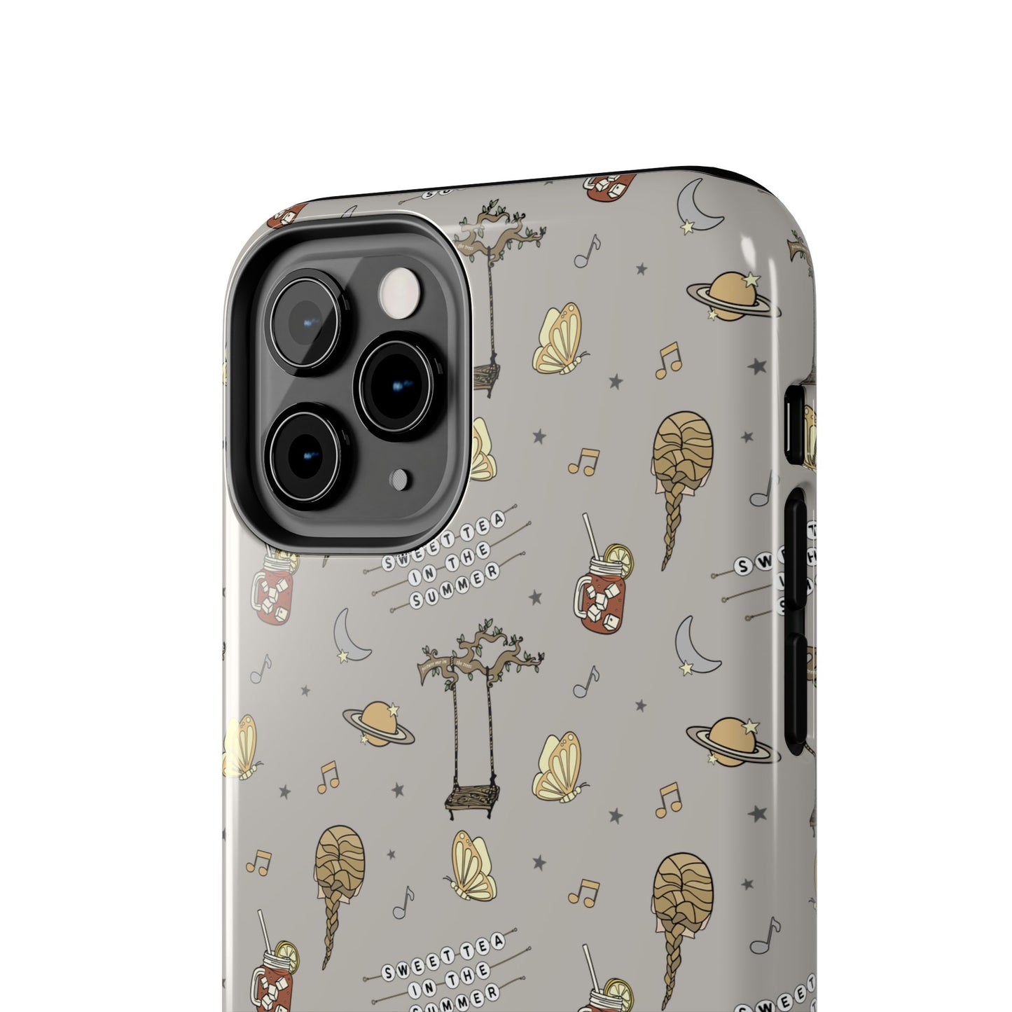 Moon and Saturn Tough Phone Case