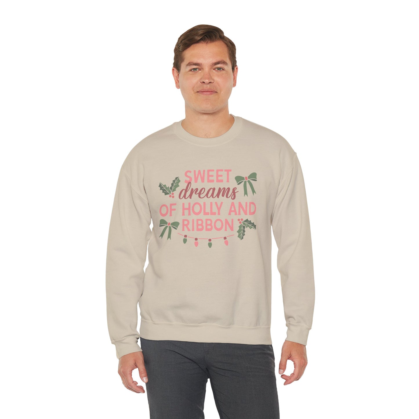 Holly and Ribbon Crewneck Sweatshirt