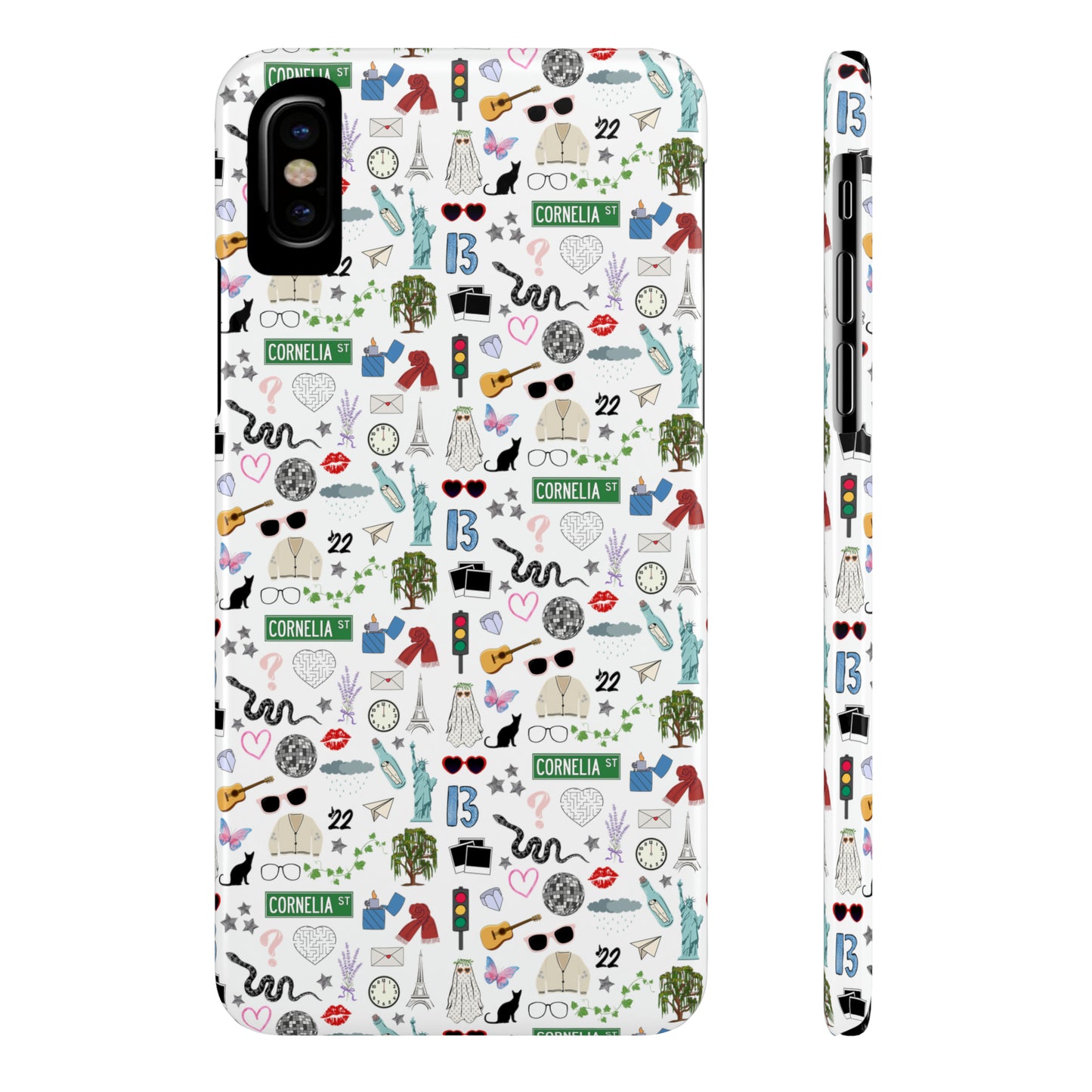 Iconic Eras Slim Phone Case - White Horse White