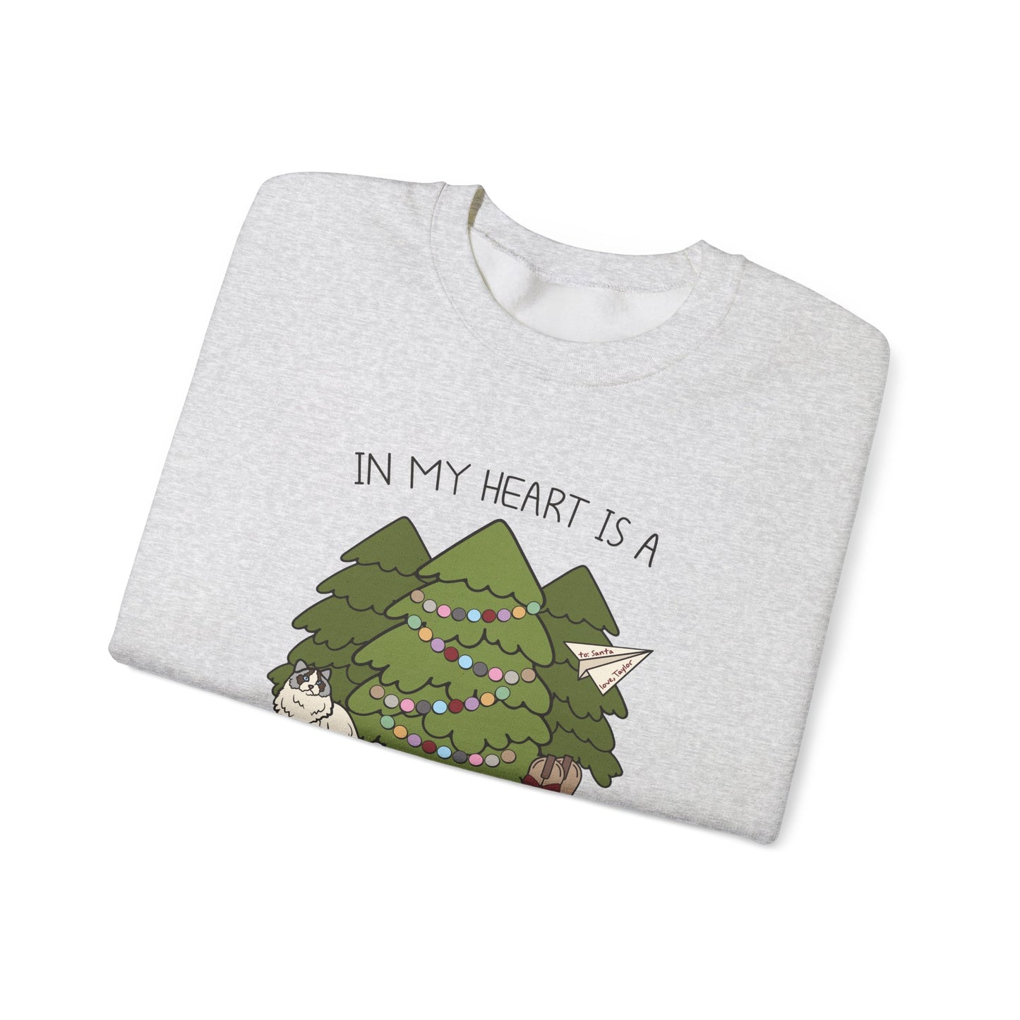 In My Heart Is A Christmas Tree Farm Crewneck Sweatshirt