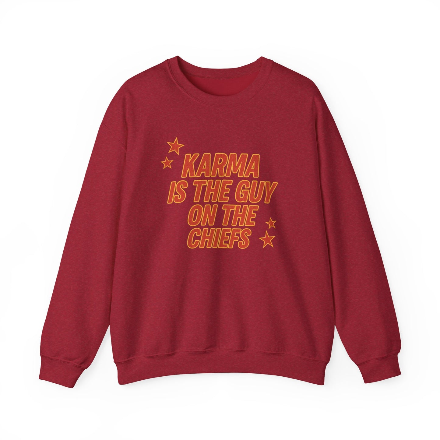 Guy on The Chiefs Crewneck Sweatshirt