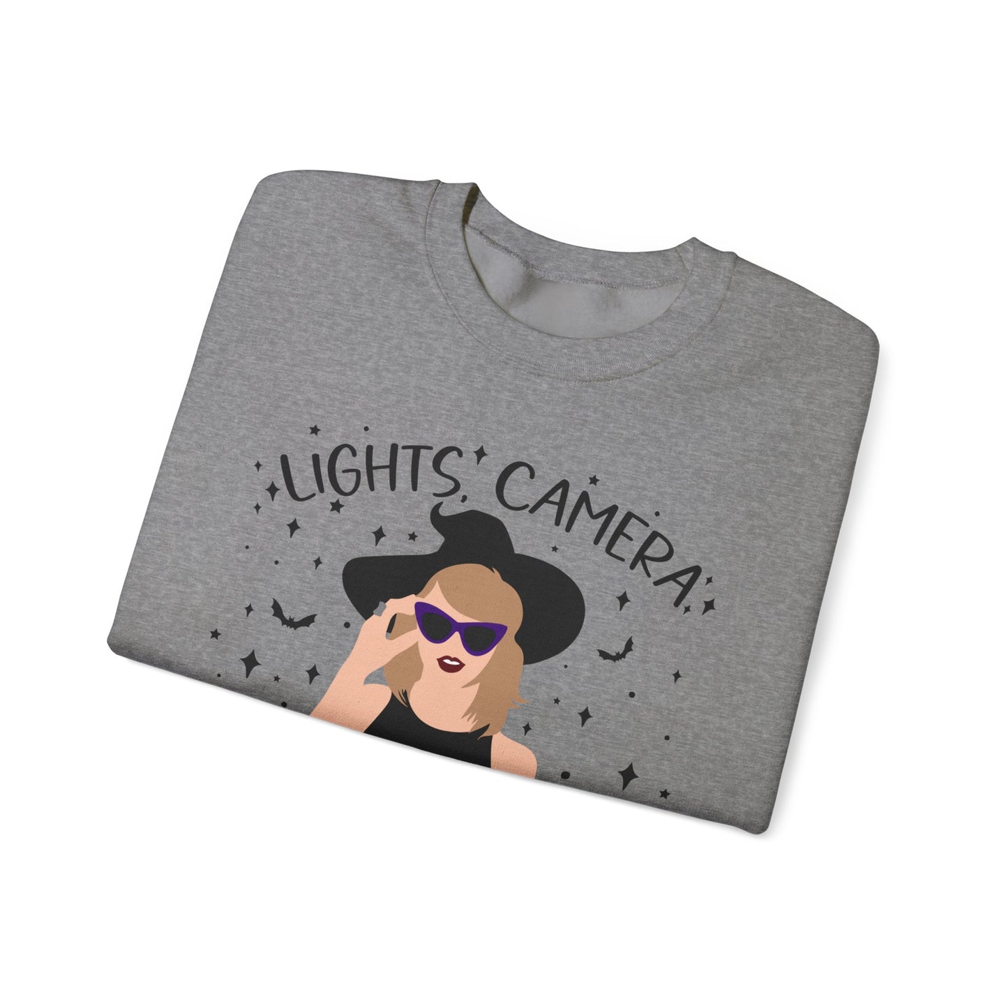 Lights, Camera, Witch, Smile! Soft Crewneck Sweatshirt