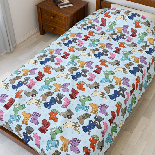 Eras Stockings Velveteen Plush Blanket