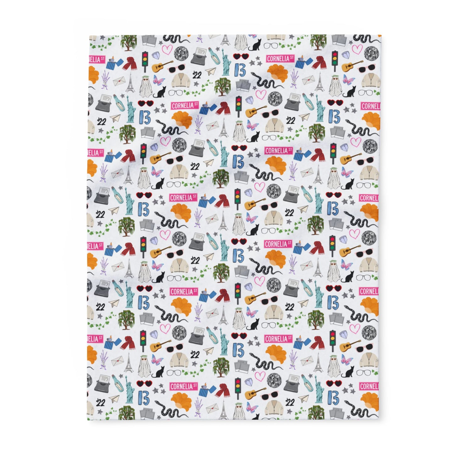 Iconic Eras Arctic Fleece Blanket - Dazzling White