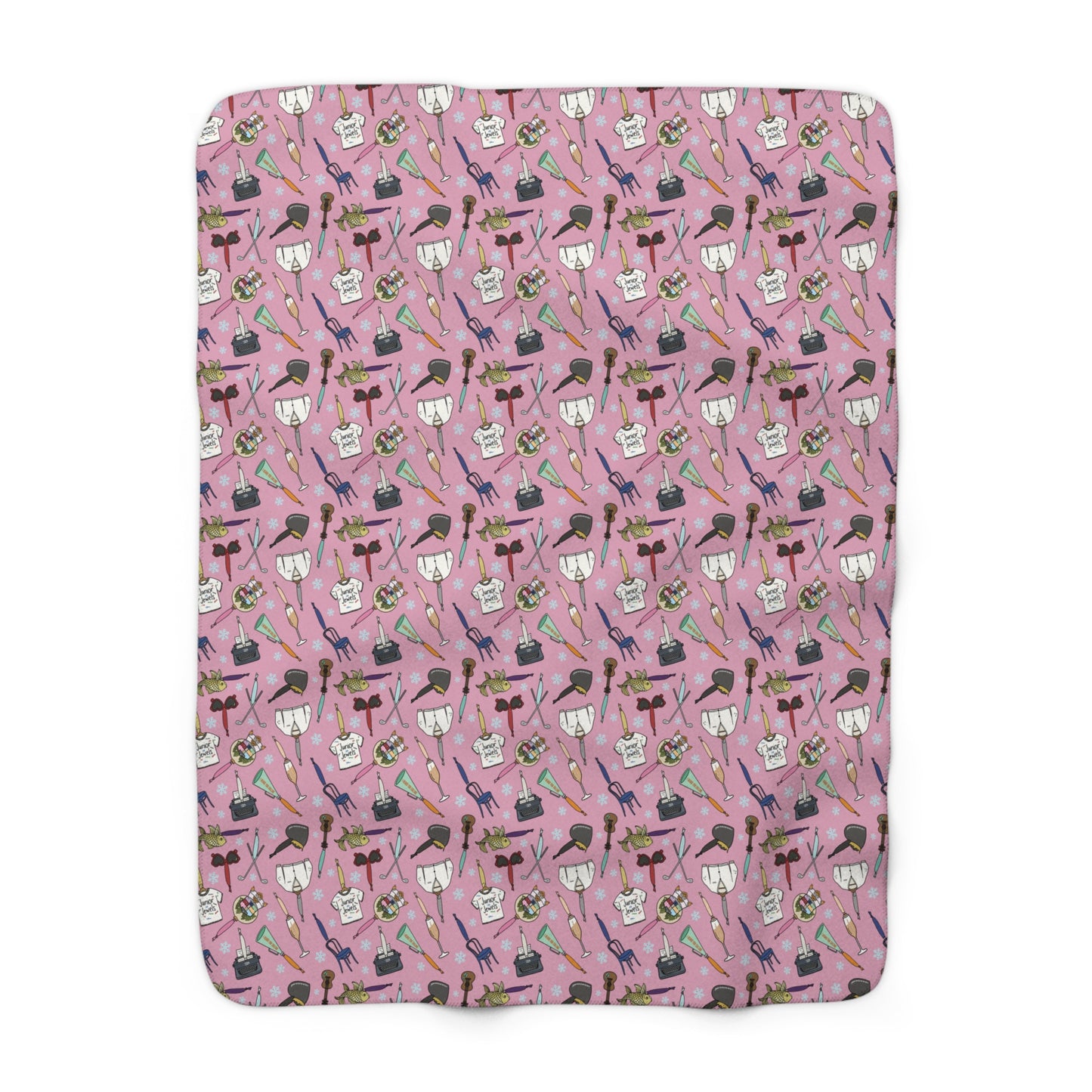 TS Holiday Ornaments Sherpa Fleece Blanket - Pinkmas