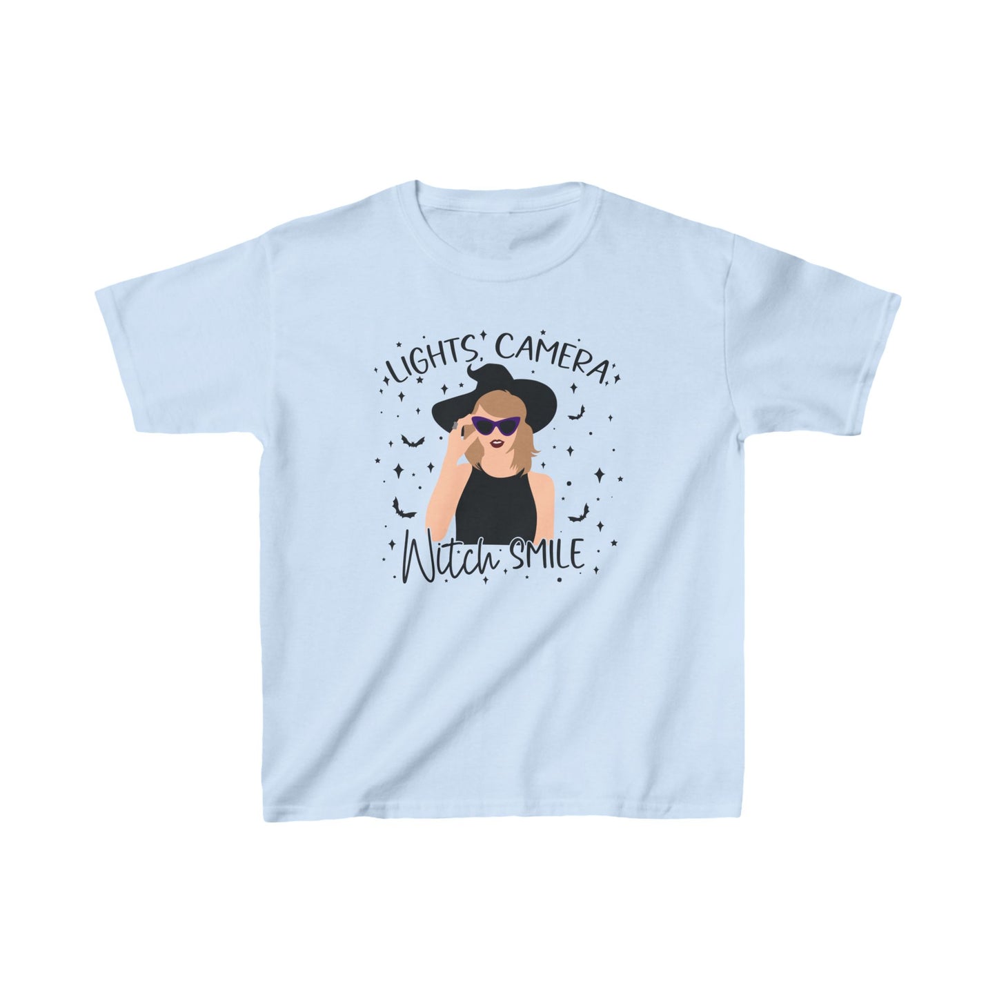 Lights, Camera, Witch, Smile Kid's Tee