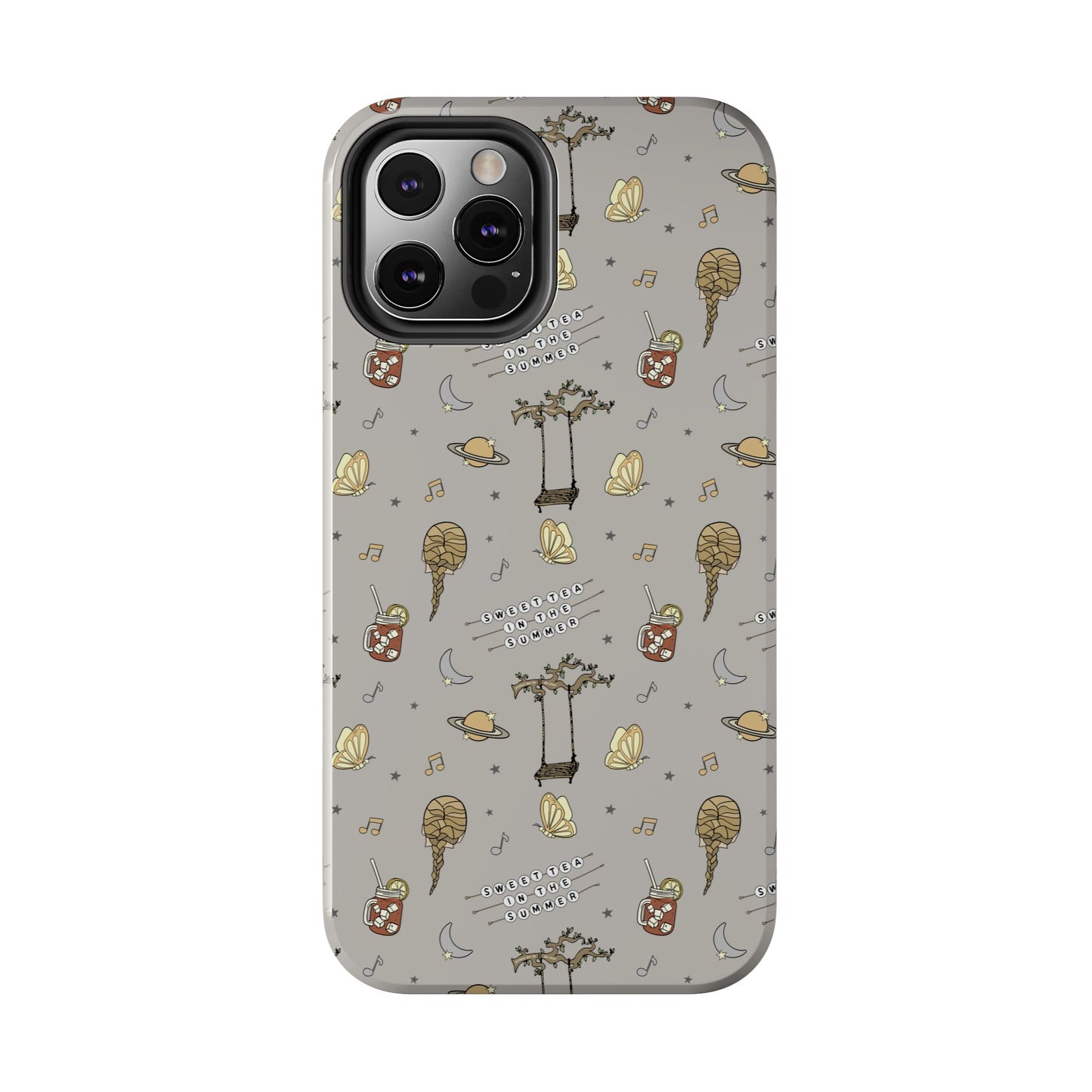 Moon and Saturn Tough Phone Case