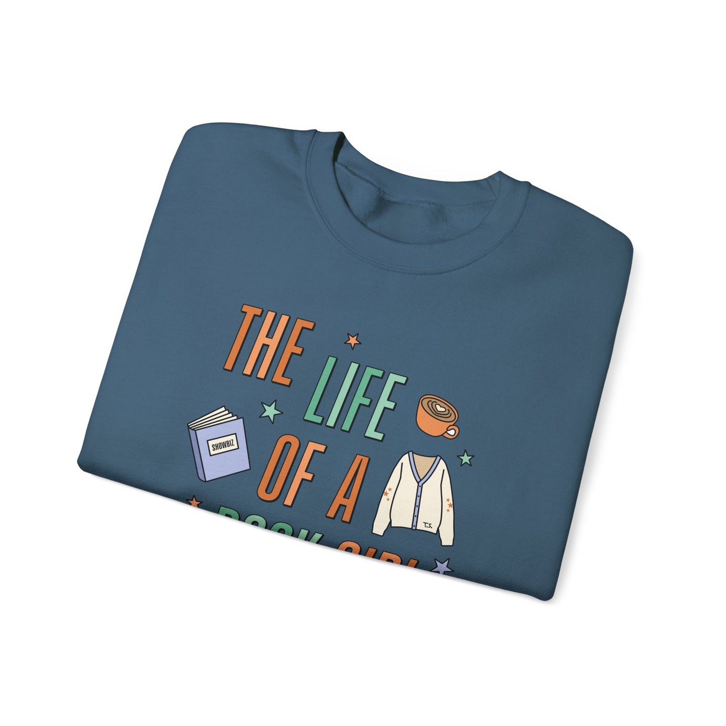 The Life of a Book Girl Soft Crewneck Sweatshirt