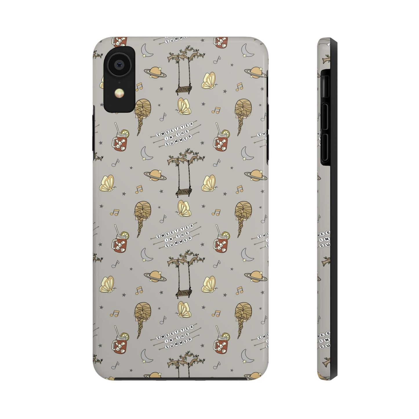 Moon and Saturn Tough Phone Case