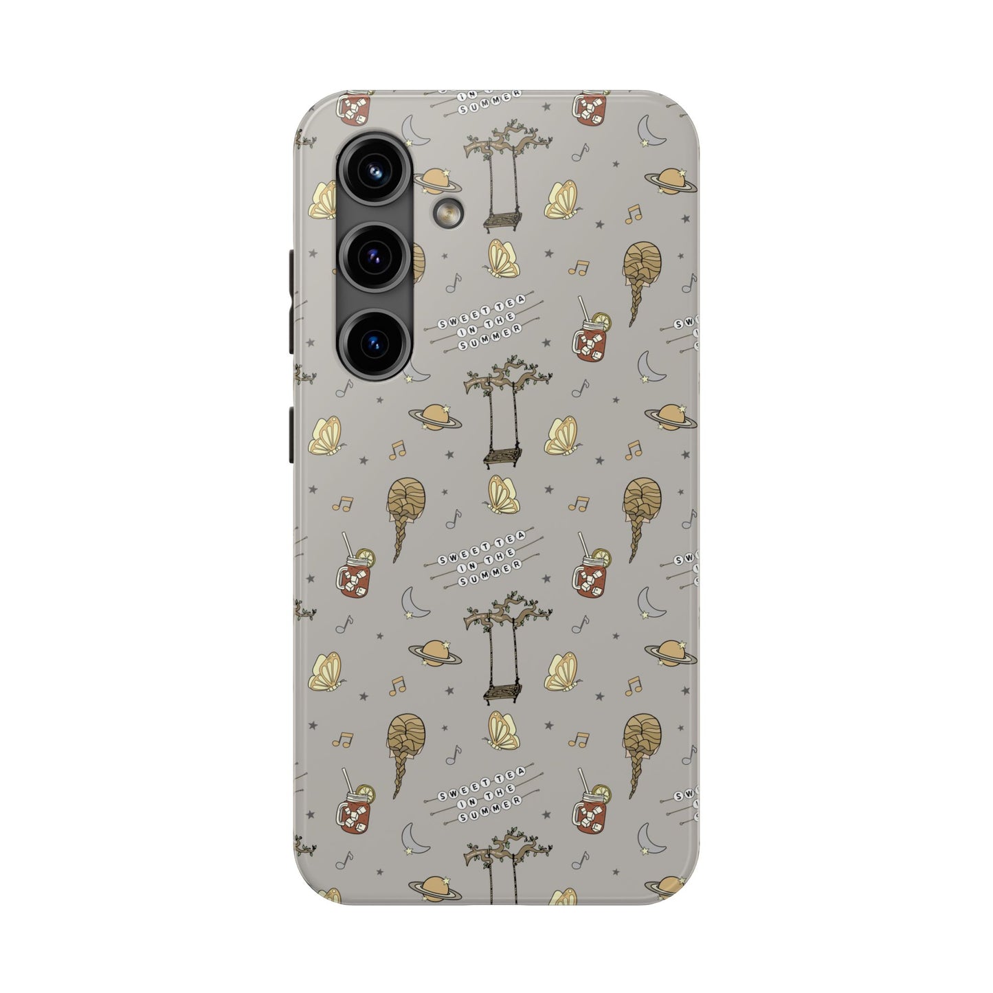 Moon and Saturn Tough Phone Case