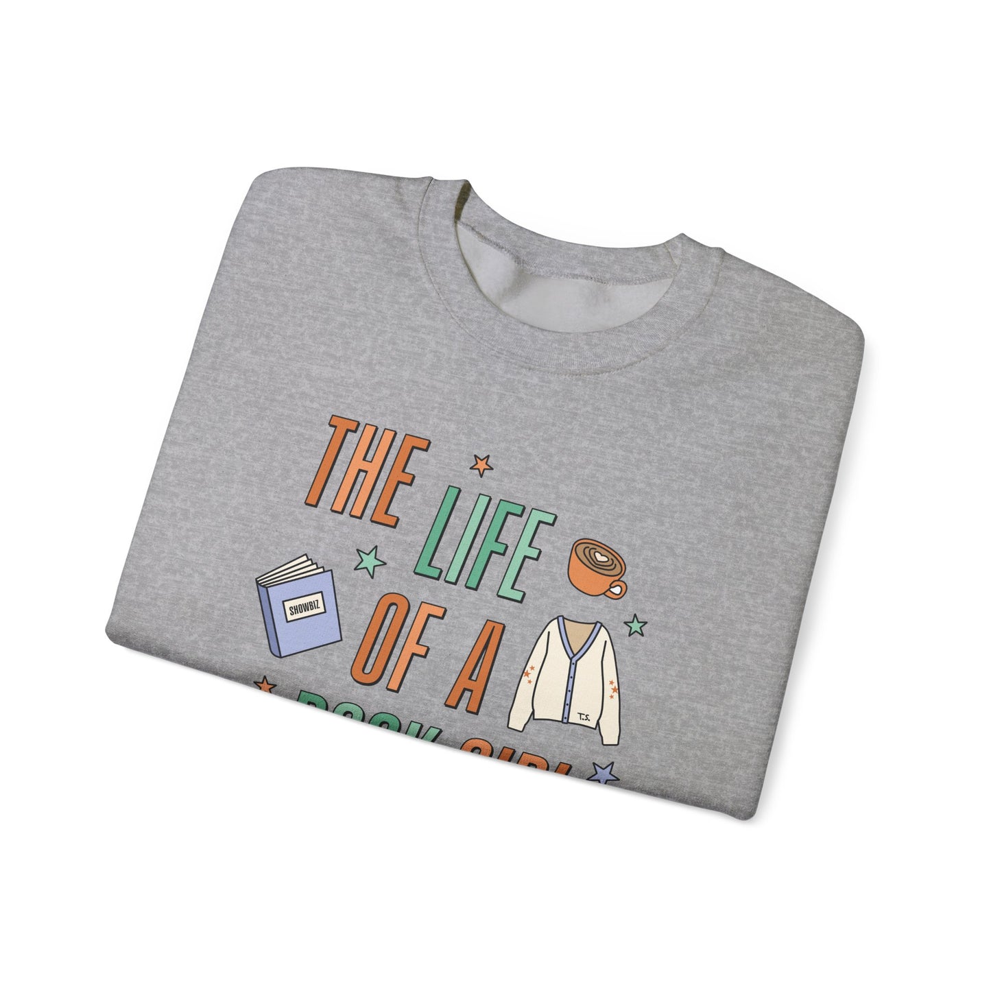 The Life of a Book Girl Soft Crewneck Sweatshirt