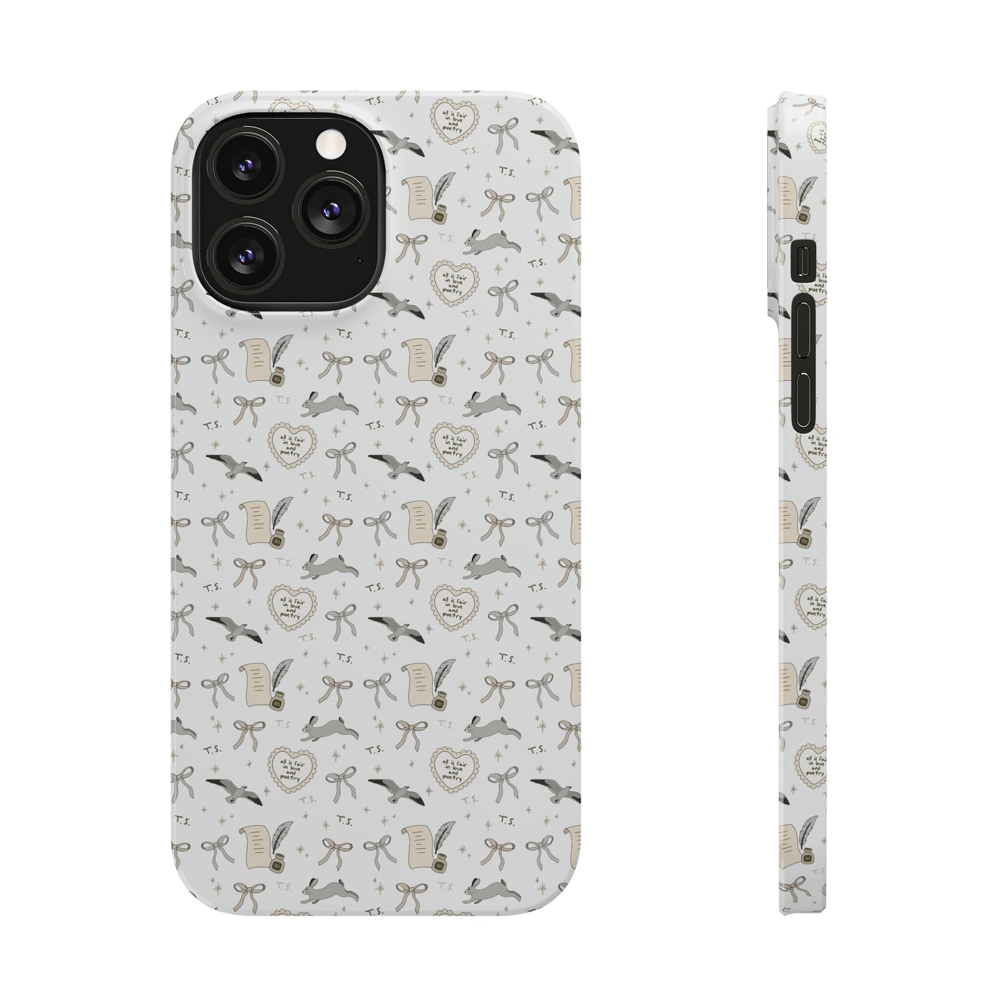 Love and Poetry Slim Phone Case