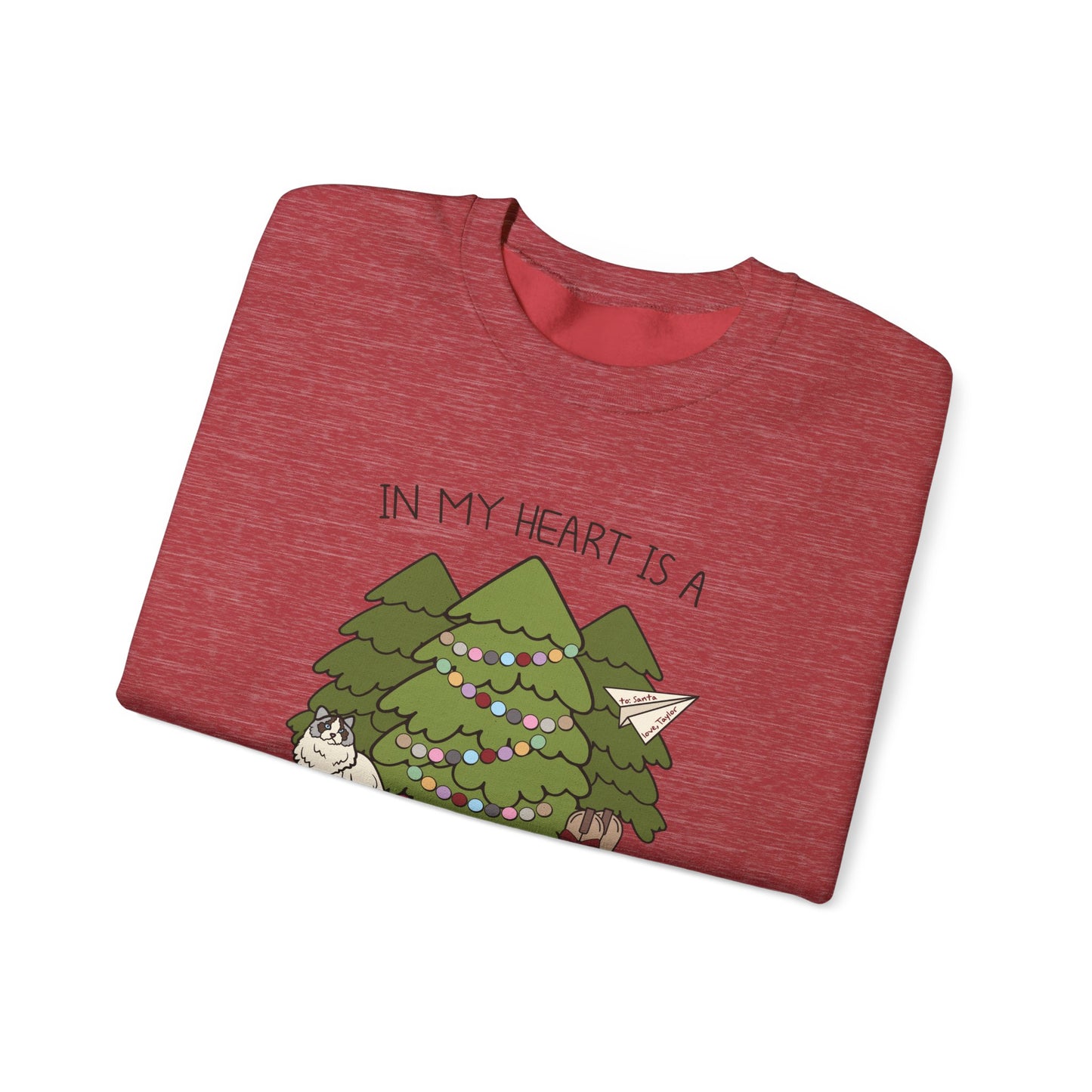 In My Heart Is A Christmas Tree Farm Crewneck Sweatshirt