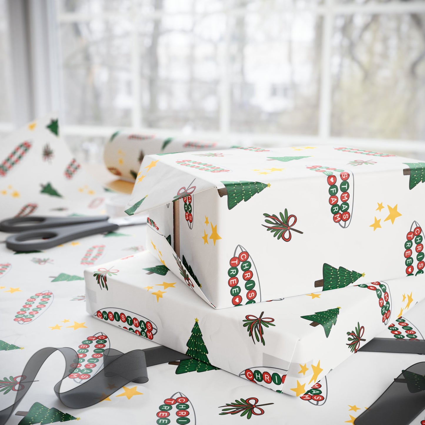 Christmas Tree Farm Wrapping Paper