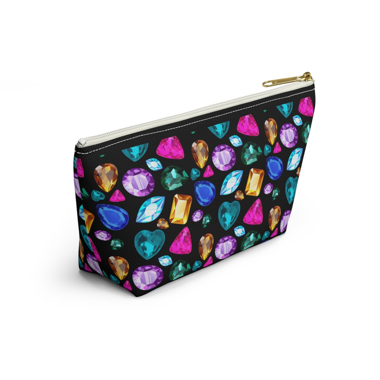 Bejeweled Accessory Pouch - Black