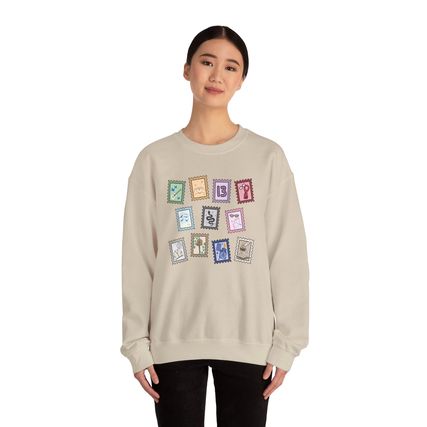 Subtle Eras Stamps Crewneck Sweatshirt