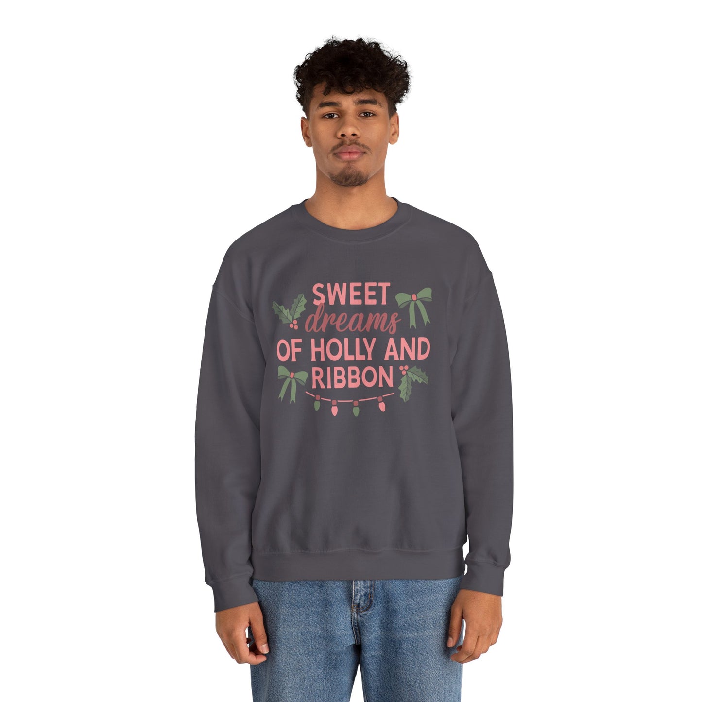 Holly and Ribbon Crewneck Sweatshirt