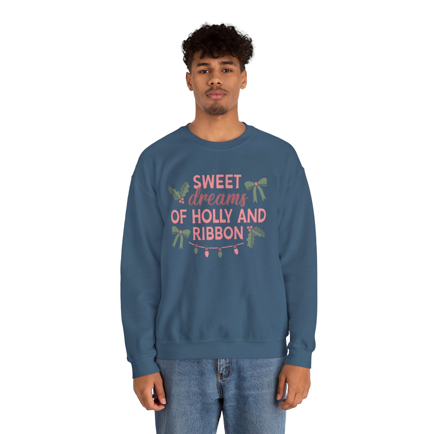 Holly and Ribbon Crewneck Sweatshirt