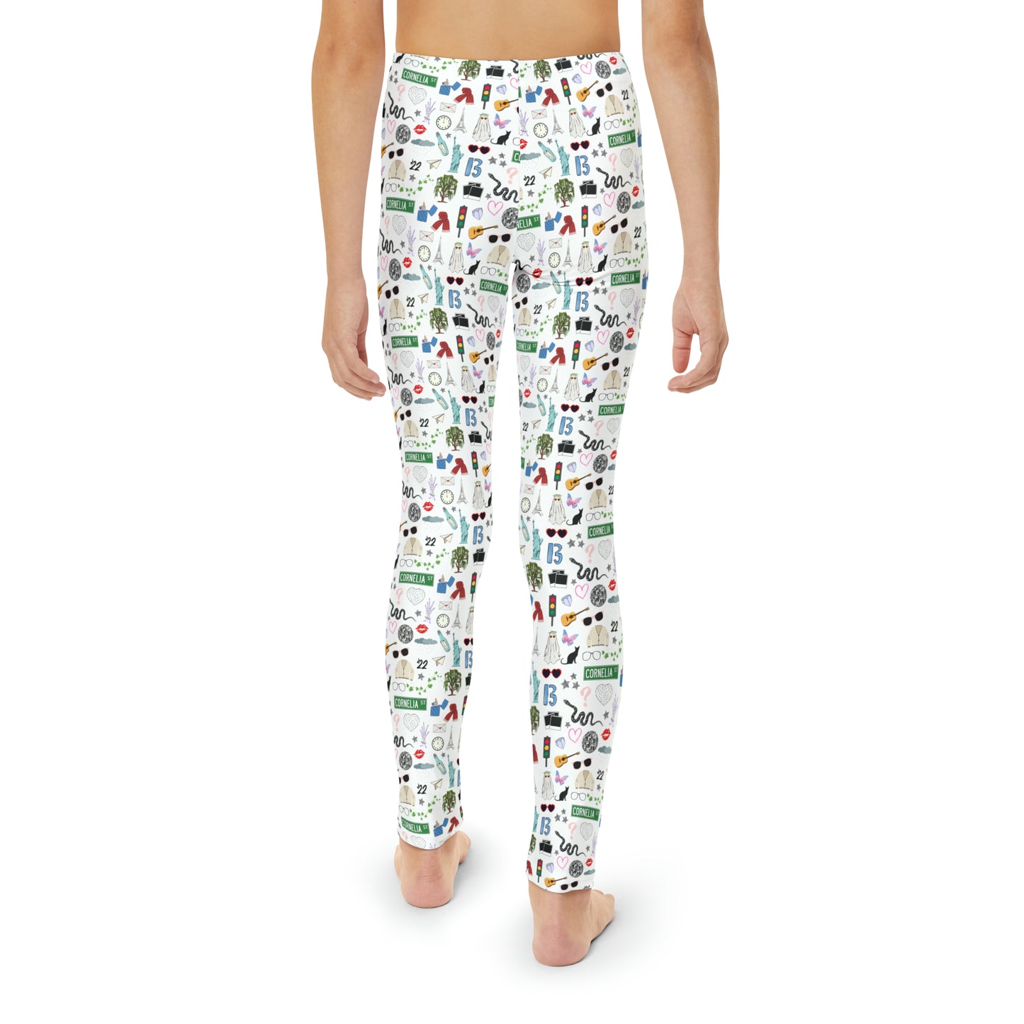 Iconic Eras Youth Leggings - White Horse White