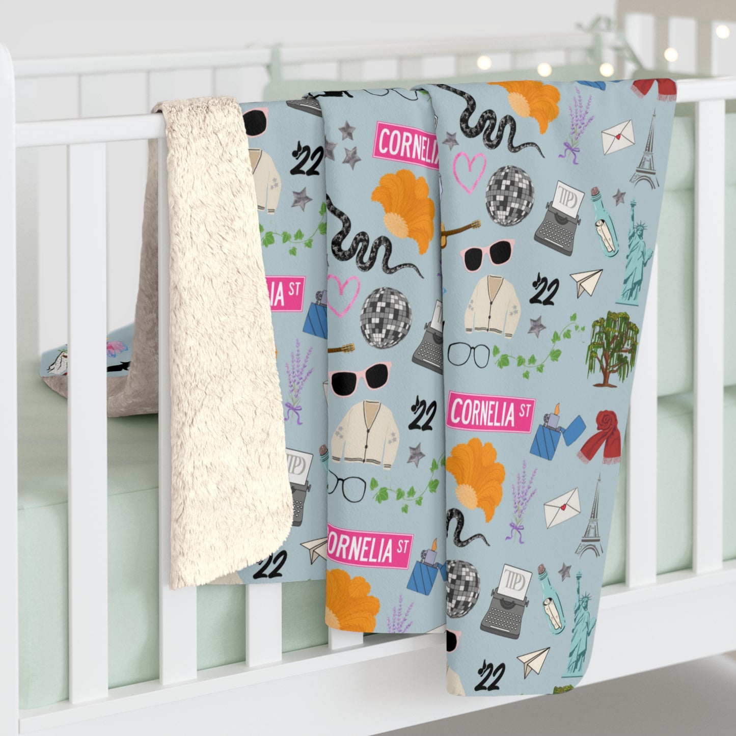 Iconic Eras Sherpa Fleece Blanket - Opalite