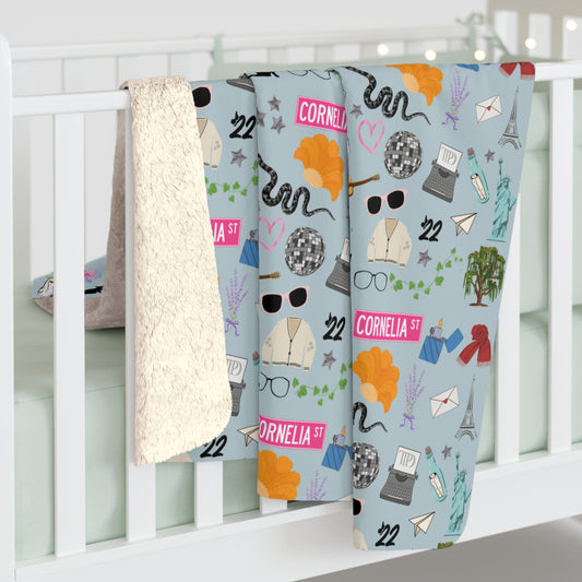 Iconic Eras Sherpa Fleece Blanket - Opalite