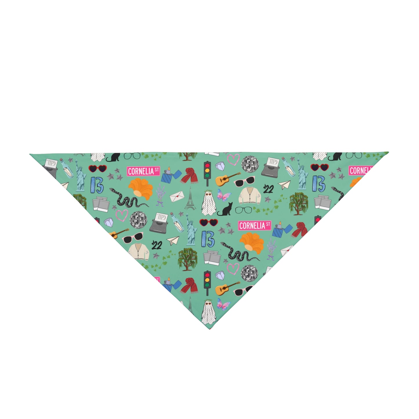 Iconic Eras Dog Bandana - Showgirl Green