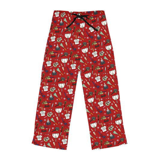 TS Holiday Ornaments Women's Pajama Pants - Swiftmas Red