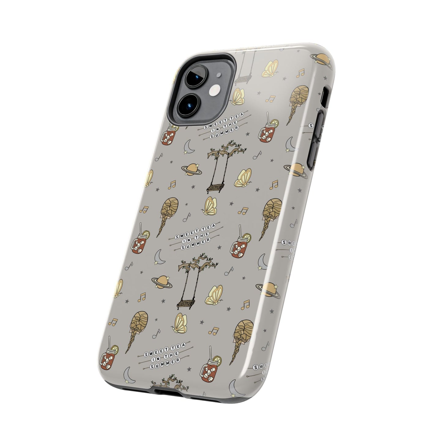 Moon and Saturn Tough Phone Case