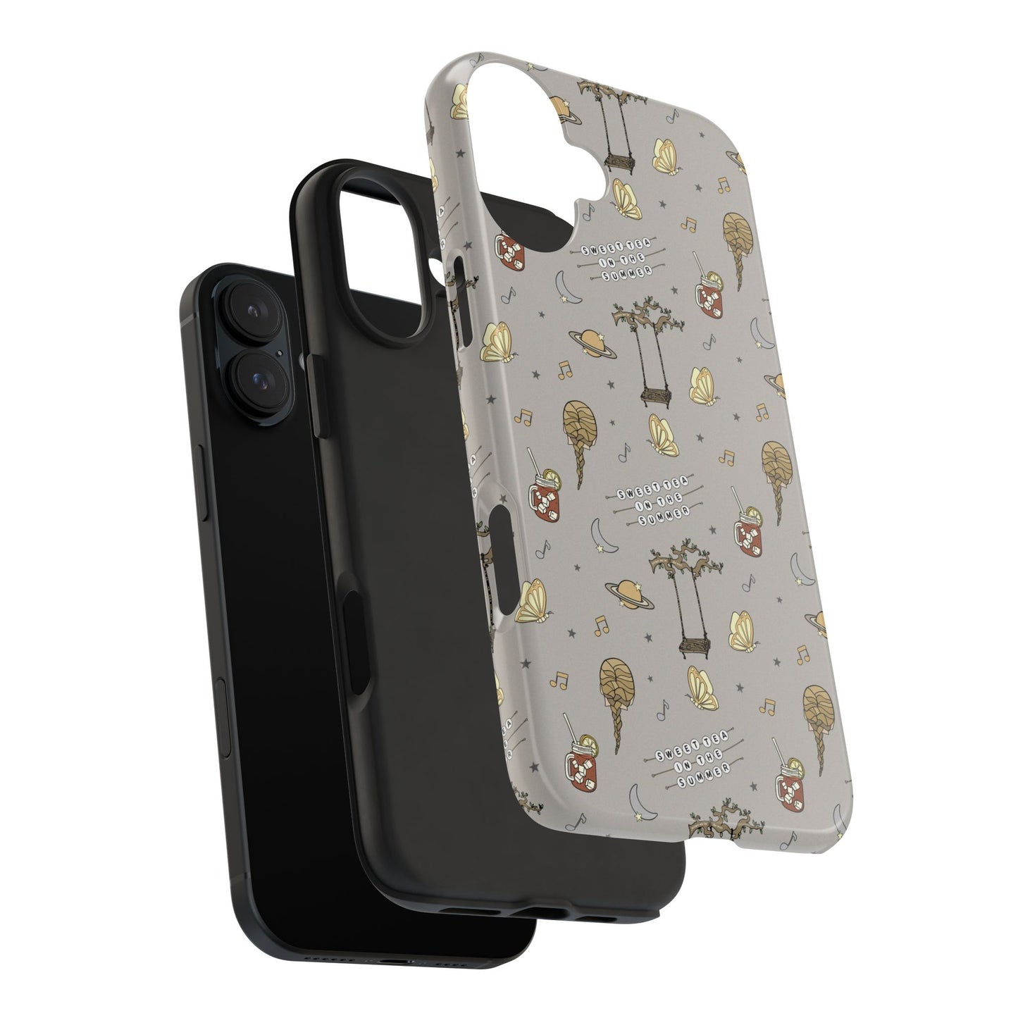 Moon and Saturn Tough Phone Case