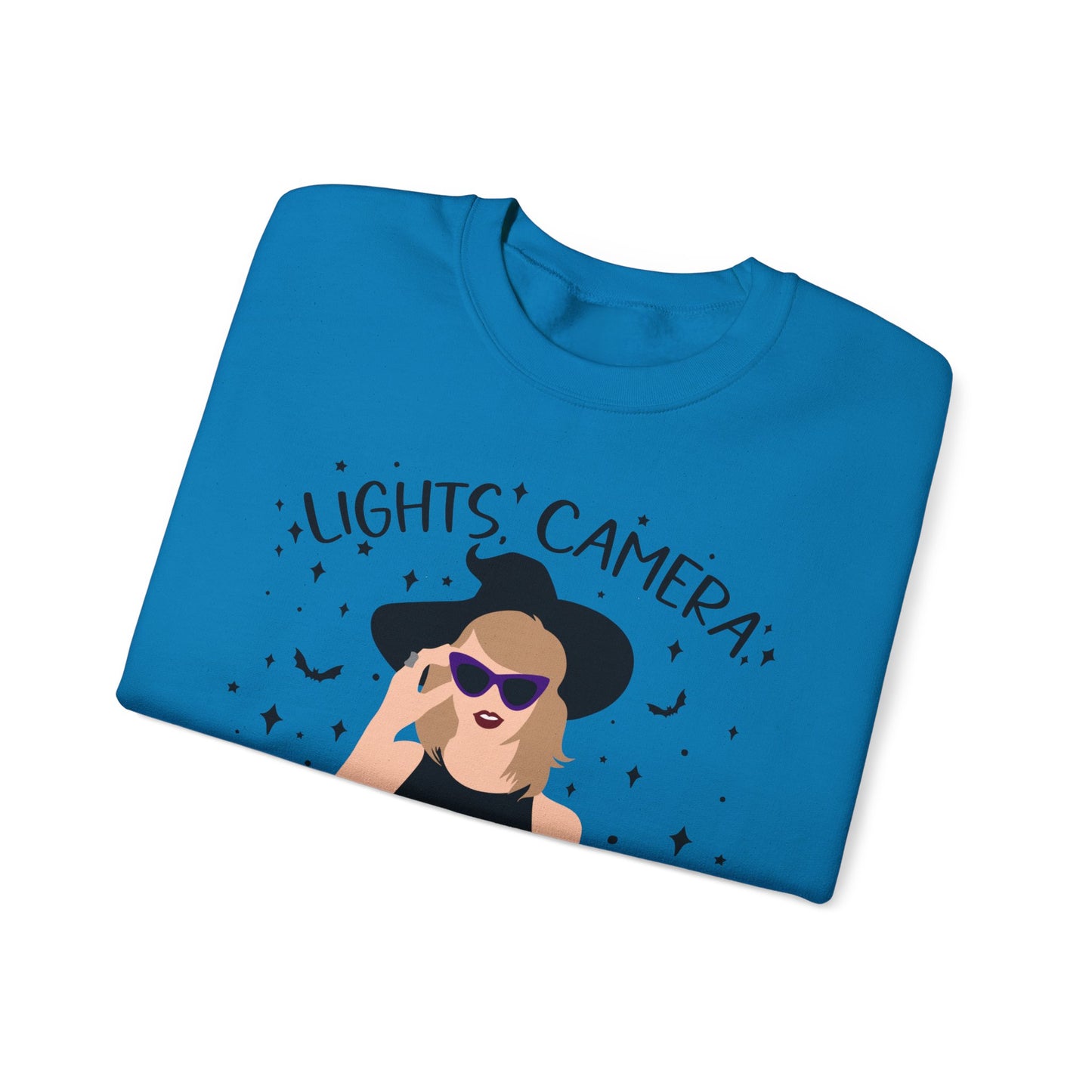 Lights, Camera, Witch, Smile! Soft Crewneck Sweatshirt