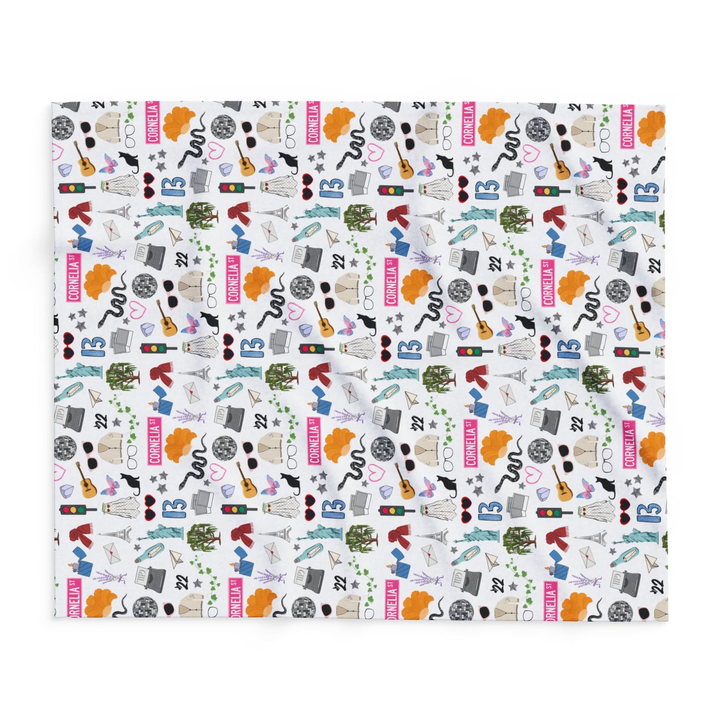 Iconic Eras Arctic Fleece Blanket - Dazzling White