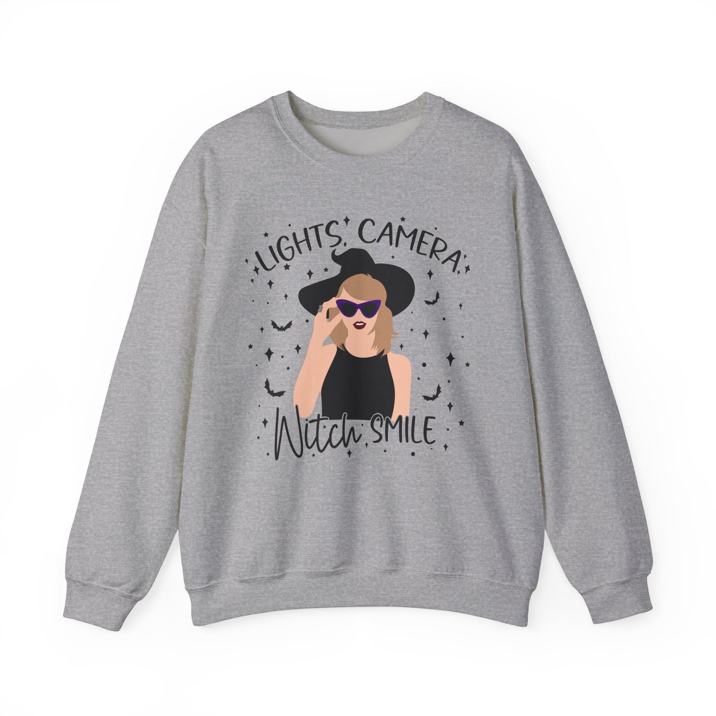 Lights, Camera, Witch, Smile! Soft Crewneck Sweatshirt