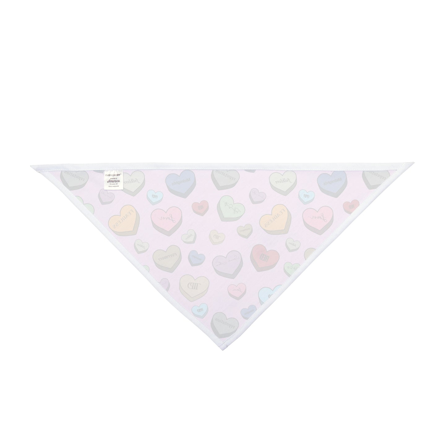 Eras Conversation Hearts Pet Bandana