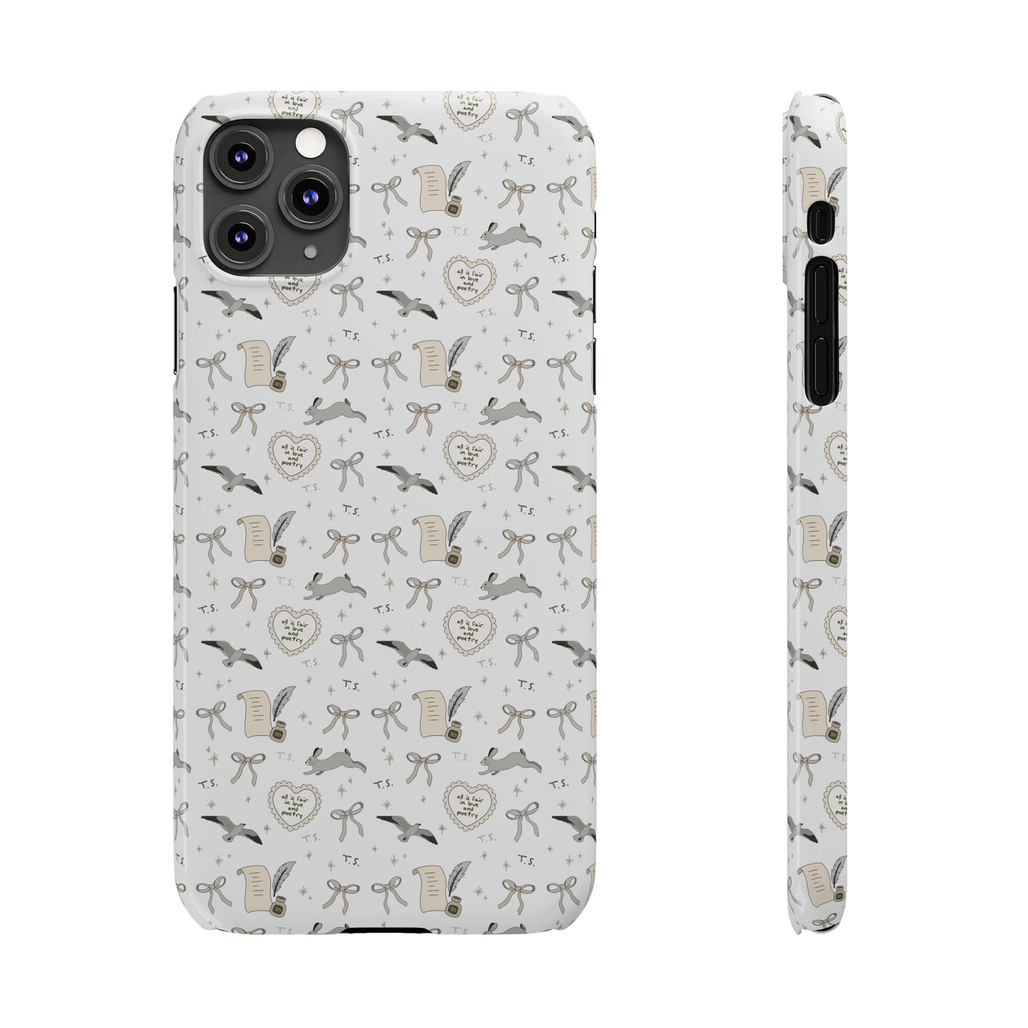 Love and Poetry Slim Phone Case