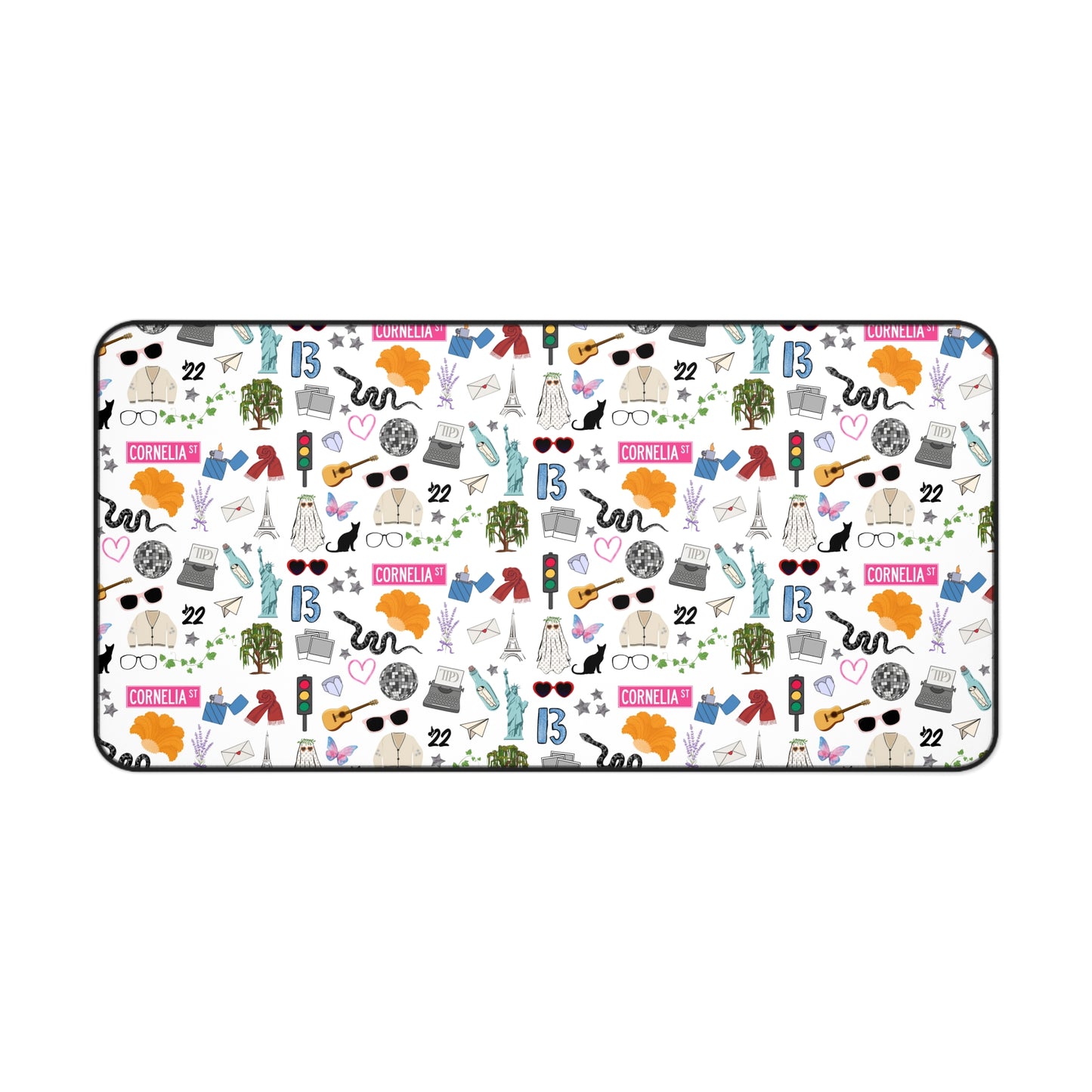 Iconic Eras Desk Mat - Dazzling White