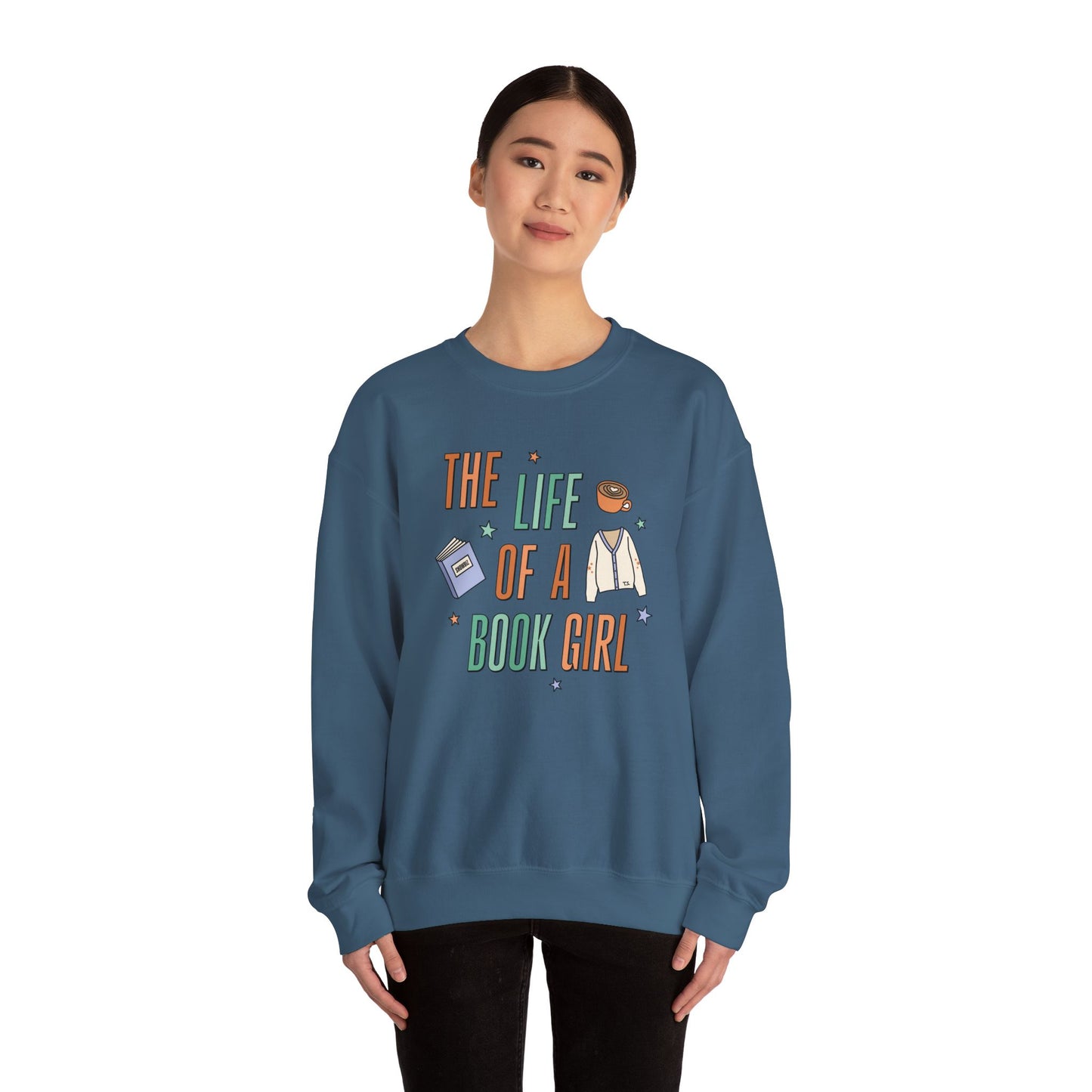 The Life of a Book Girl Soft Crewneck Sweatshirt