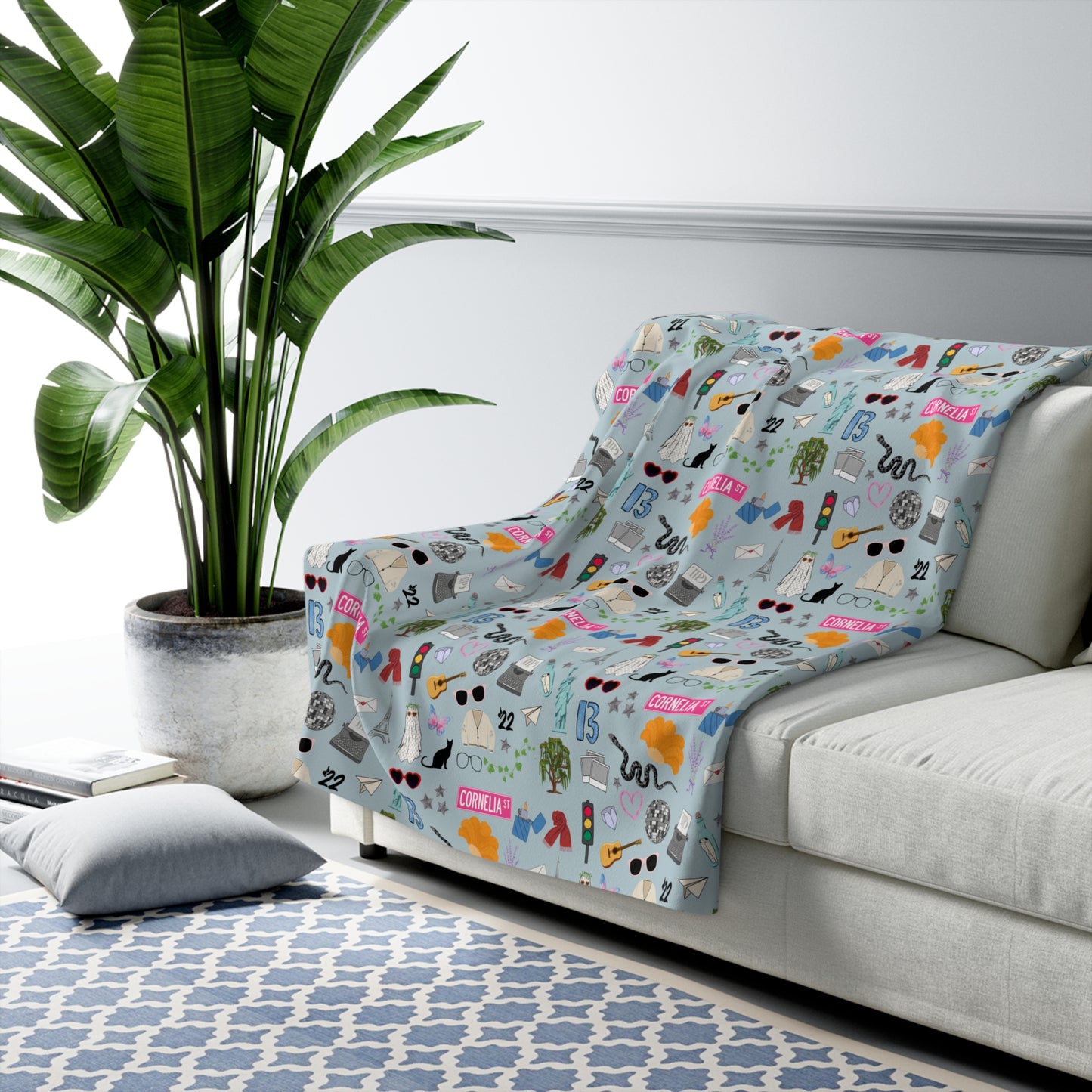 Iconic Eras Sherpa Fleece Blanket - Opalite