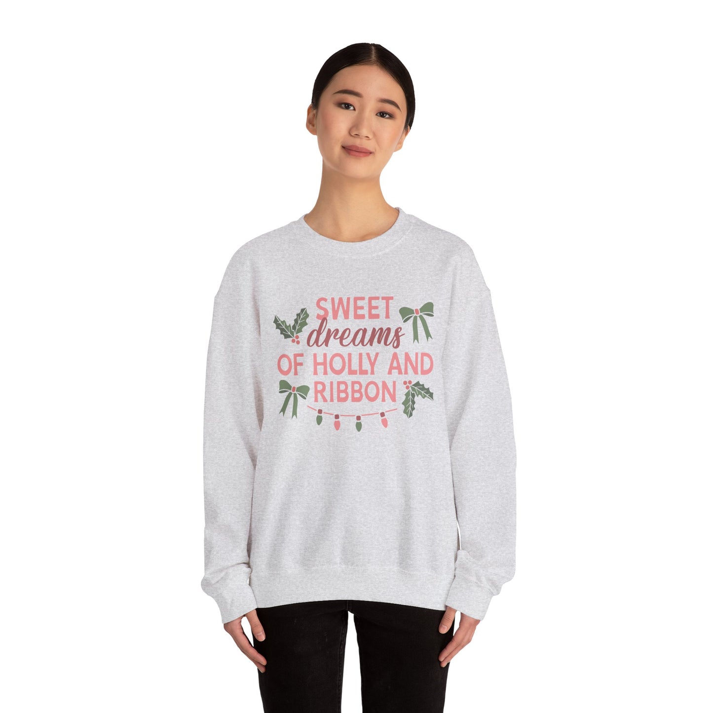 Holly and Ribbon Crewneck Sweatshirt