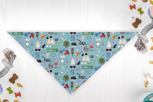 Iconic Eras Pet Bandana - 1989 Blue