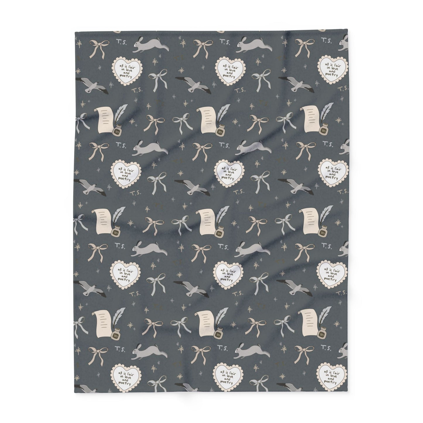 Love and Poetry Arctic Fleece Blanket