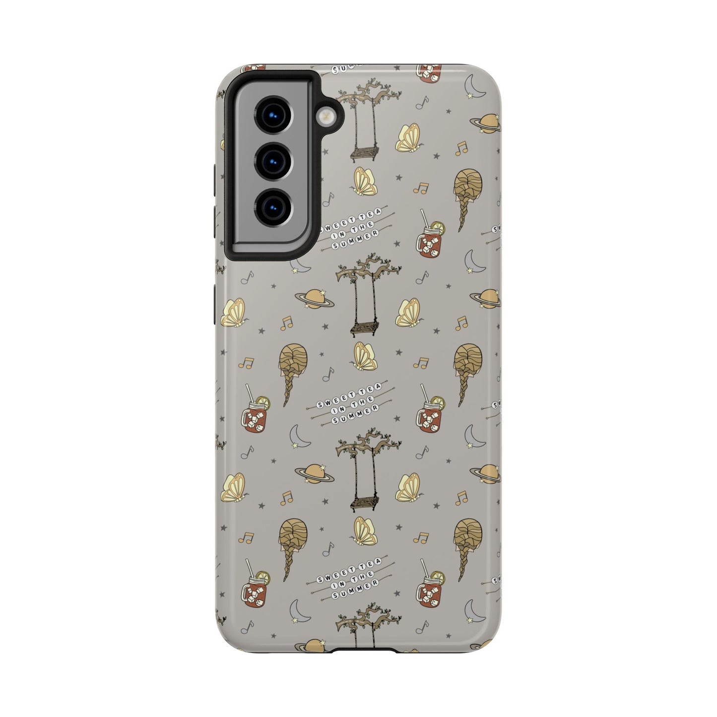 Moon and Saturn Tough Phone Case