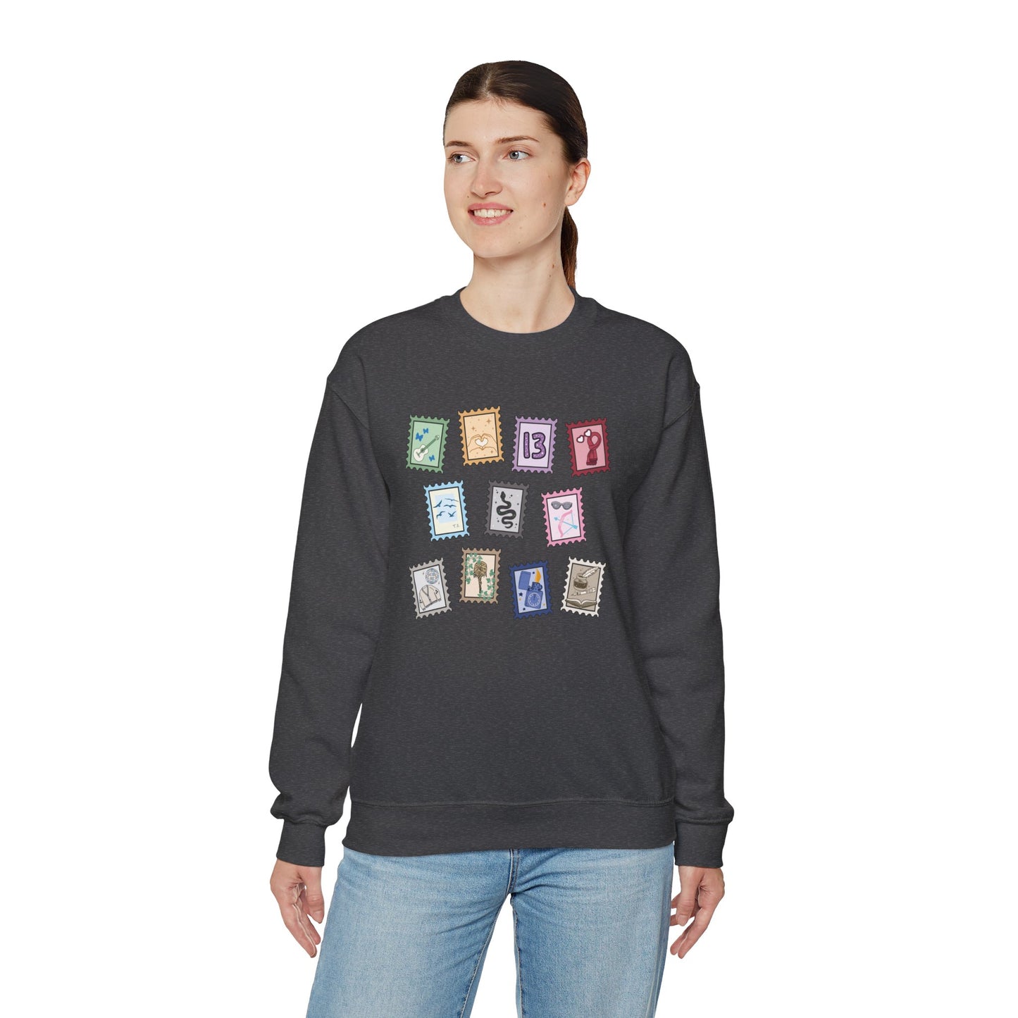 Subtle Eras Stamps Crewneck Sweatshirt