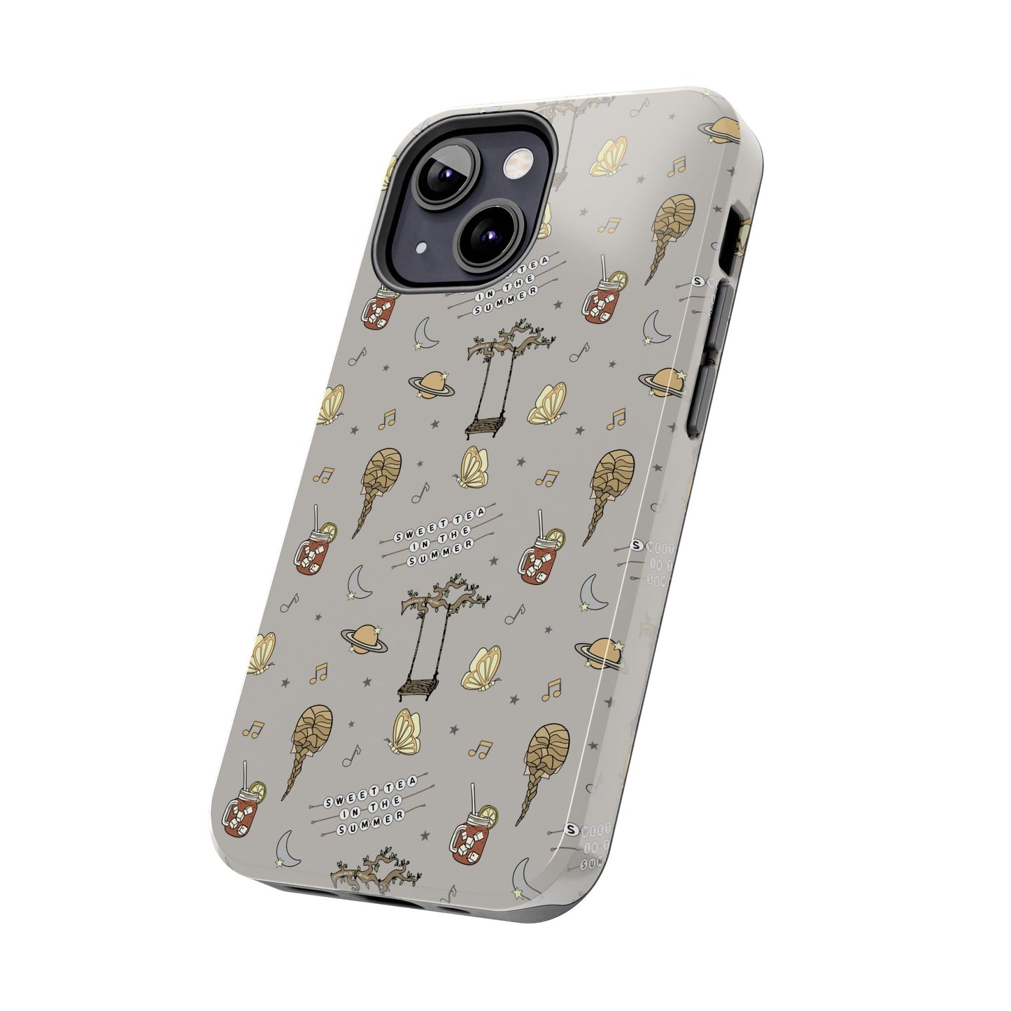 Moon and Saturn Tough Phone Case