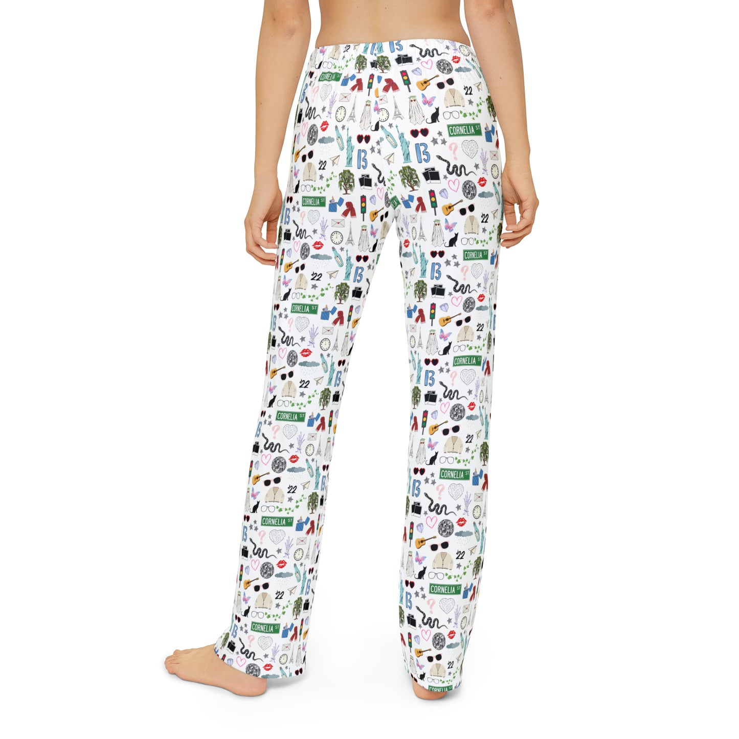 Iconic Eras Kids Pajama Pants - White Horse White