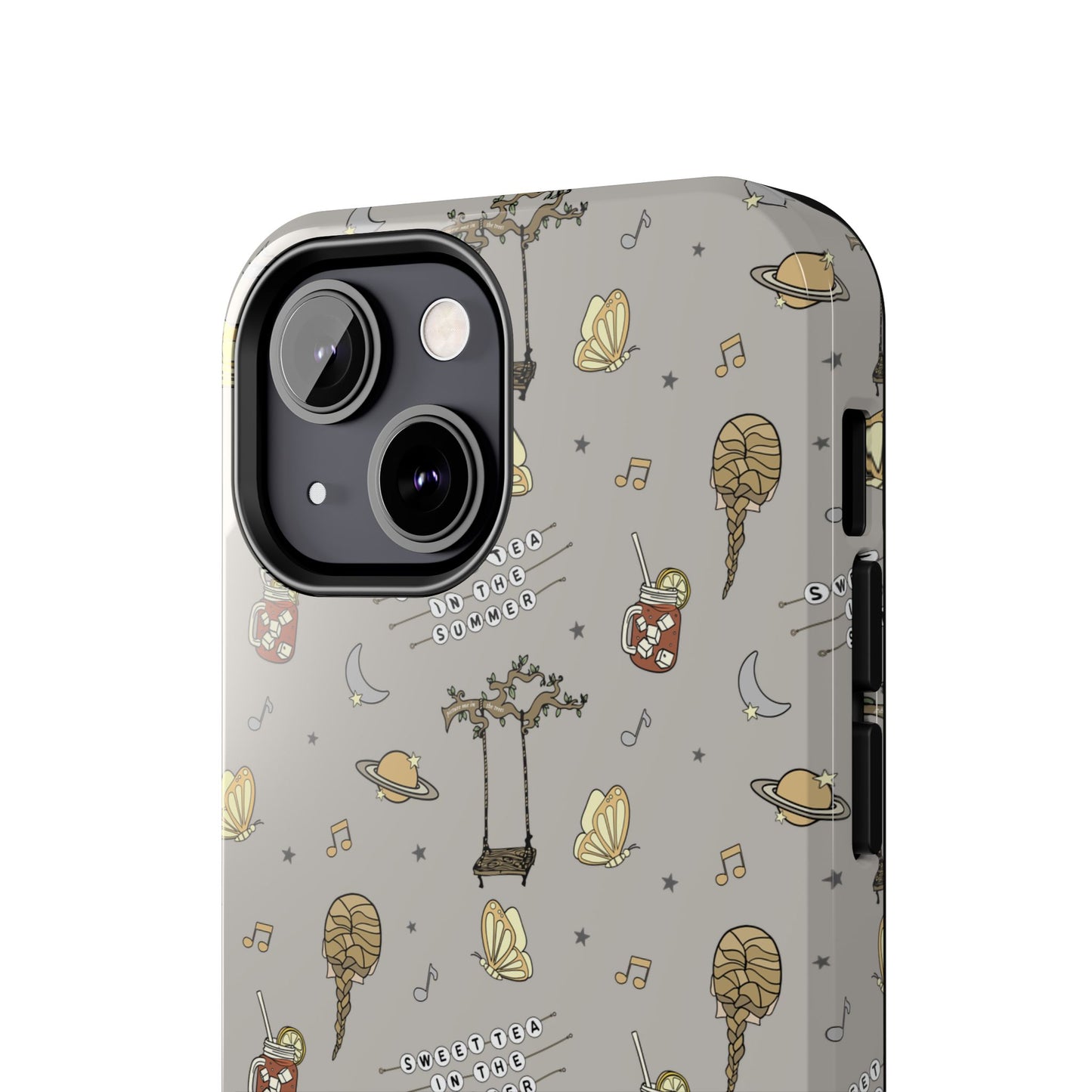 Moon and Saturn Tough Phone Case