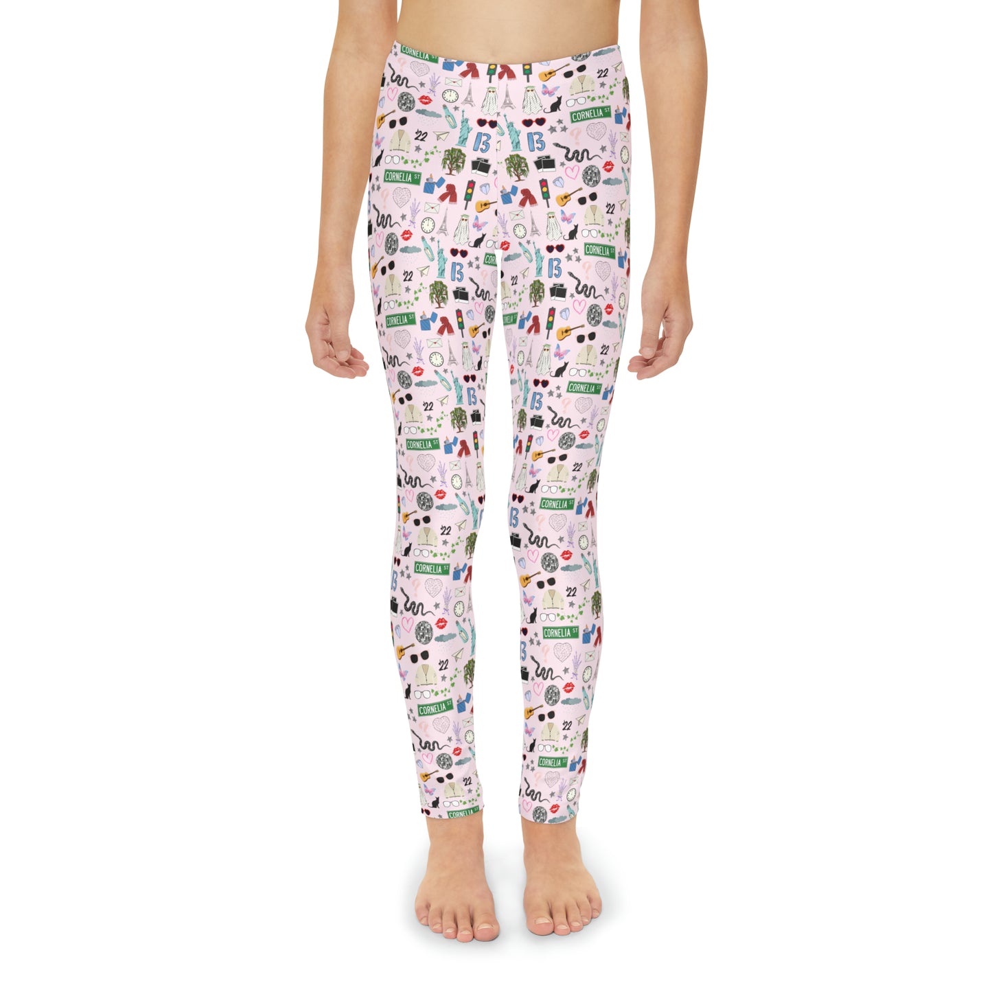 Iconic Eras Youth Leggings - Lover Pink