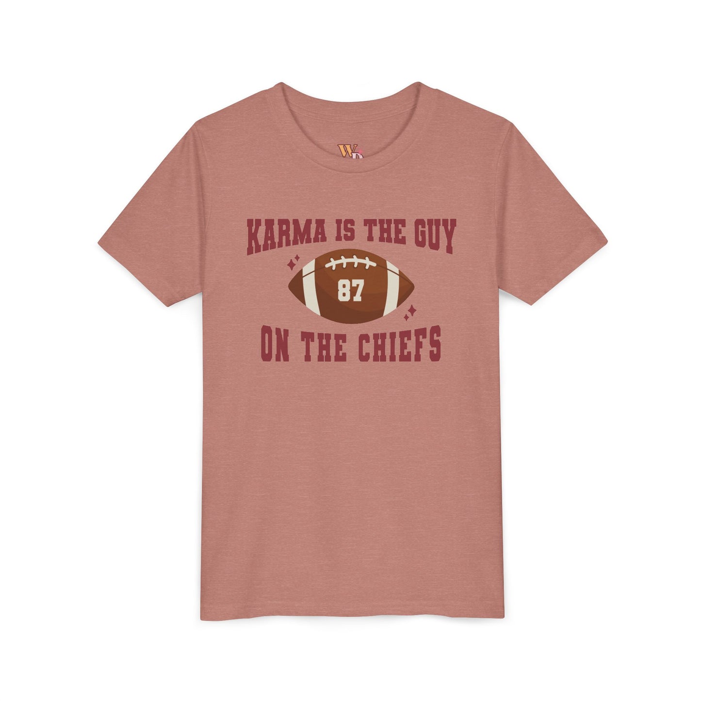 Karma Is The Guy On The Chiefs Football Youth Short Sleeve Tee