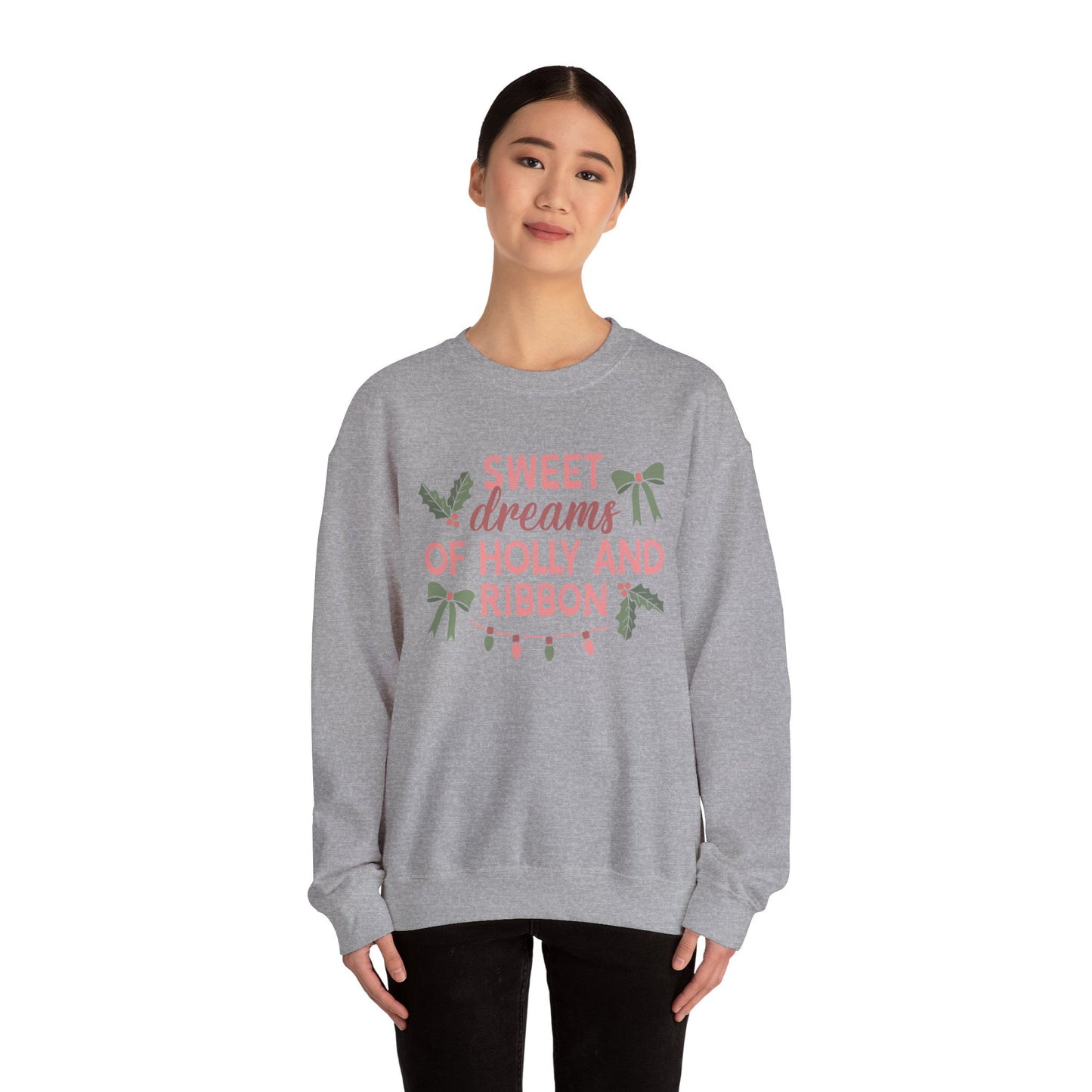 Holly and Ribbon Crewneck Sweatshirt