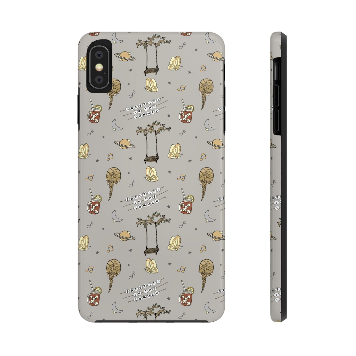 Moon and Saturn Tough Phone Case