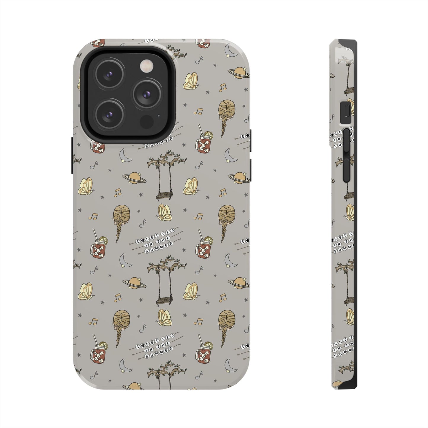 Moon and Saturn Tough Phone Case